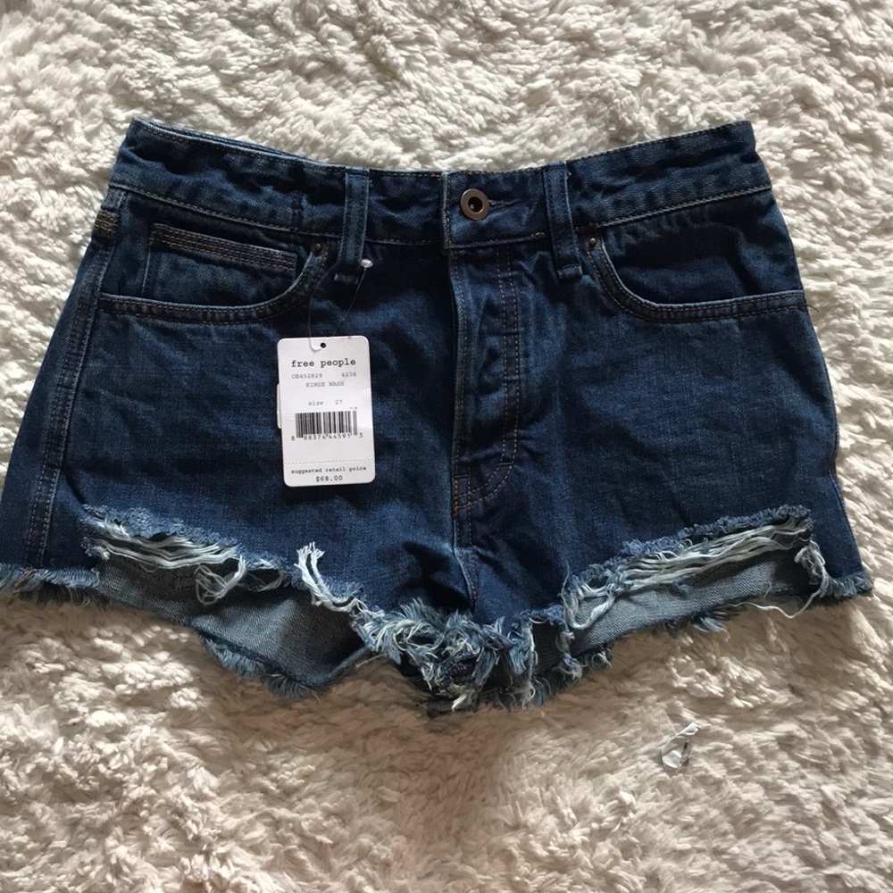 Free People Rinse Washed Jean Shorts Size 27